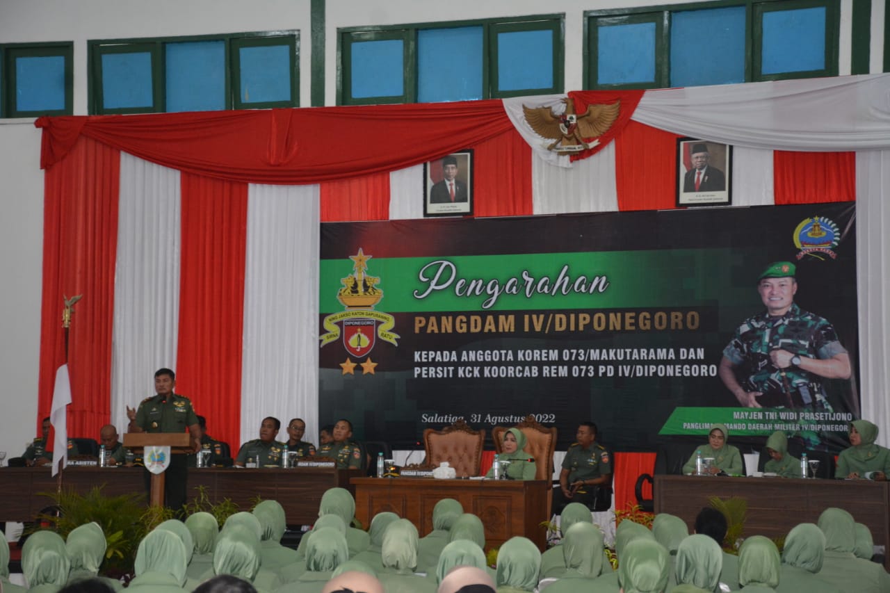 Pangdam IV/Diponegoro, Mayjen TNI Widi Prasetijono Kunjungan Perdana Di Korem 073/Makutarama